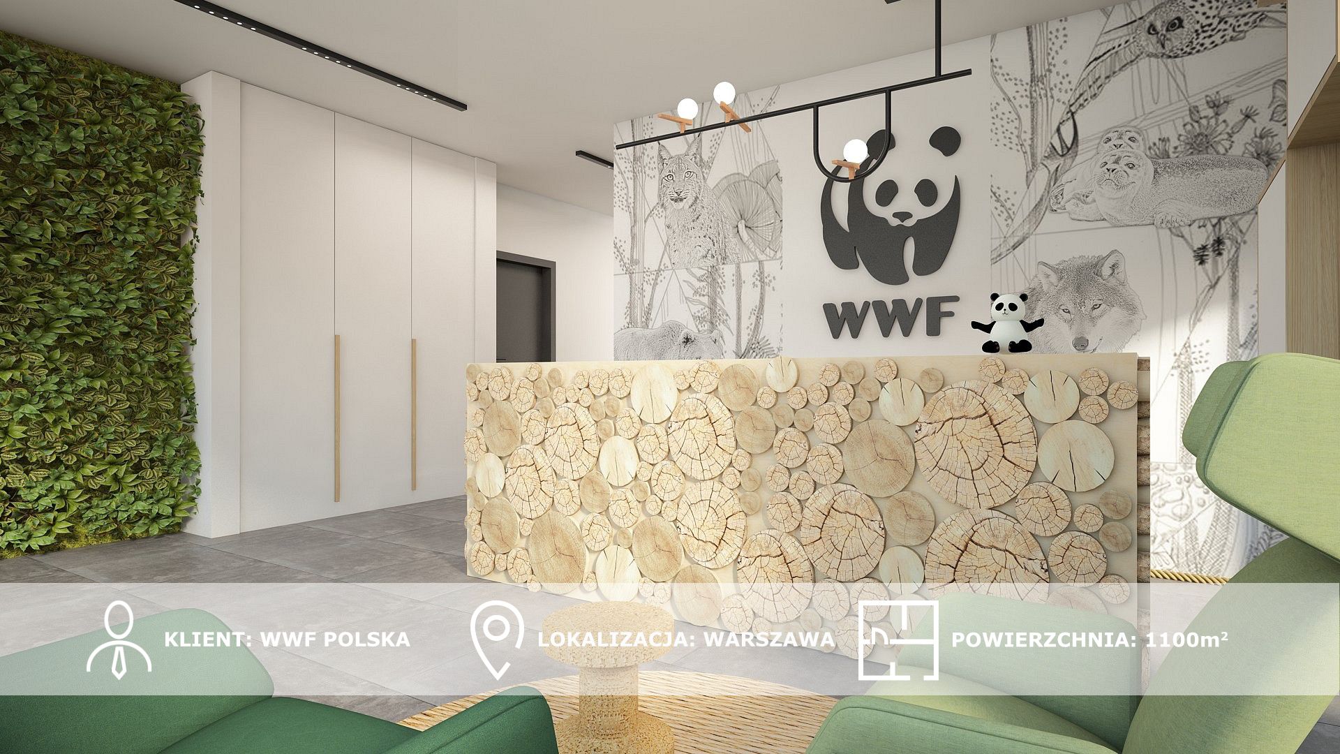 WWF – projekt wnętrz biurowych w Warszawie