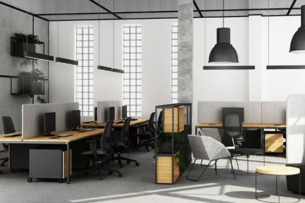 Projekt wnętrz biura w stylu loftowym - Kraków