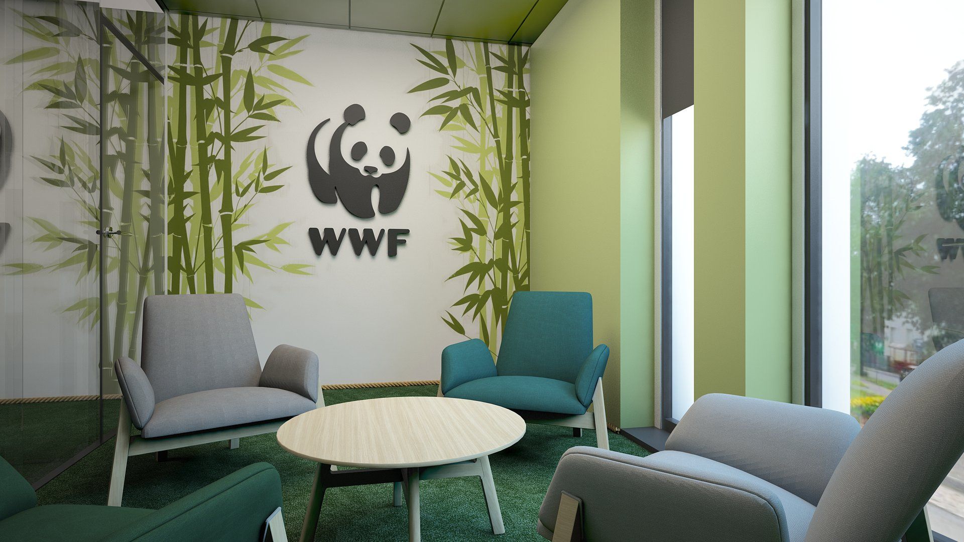 powierzchnie biurowe w Warszawie – projektowanie biur dla WWF