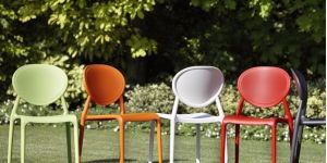 Scab design Gio - krzesła do kantyny, kolorowe plastikowe krzesła do kawiarni, Kraków