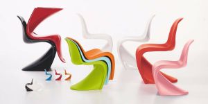 Vitra Panton Chair- plastikowe, kolorowe meble do strefy socjalnej