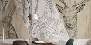 Tapety Artystyczne Wall & Deco Inspiracje, meble vitra, projekt wnętrz designerskich
