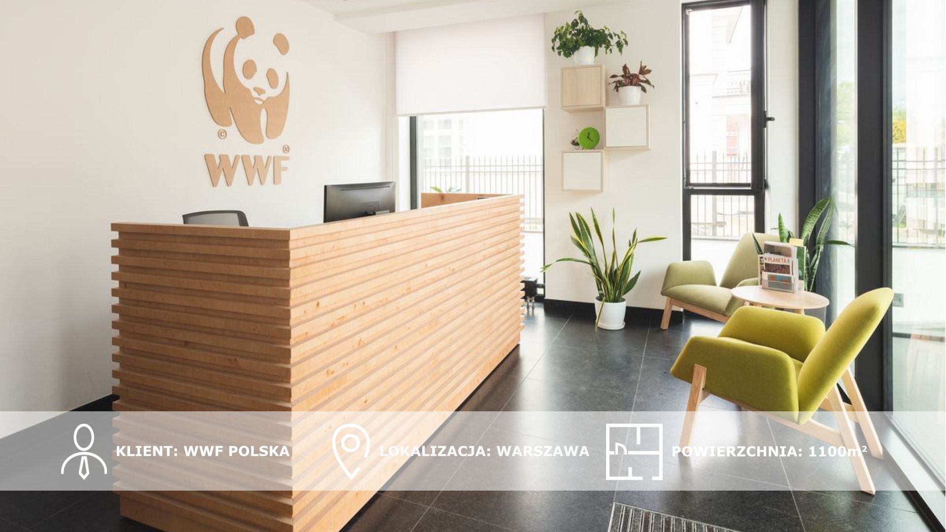Fundacja WWF Polska - wyposażenie wnętrz biurowych